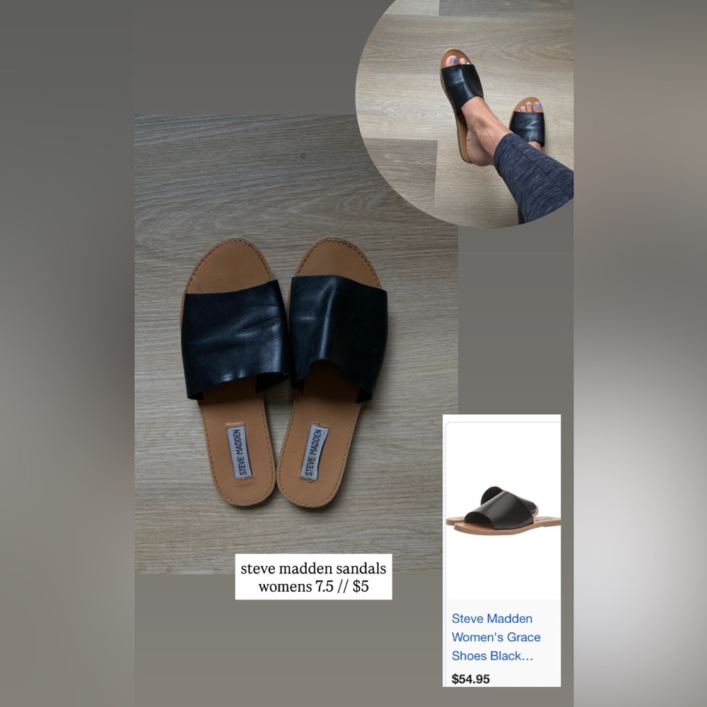 steve madden sandals womens 7.5